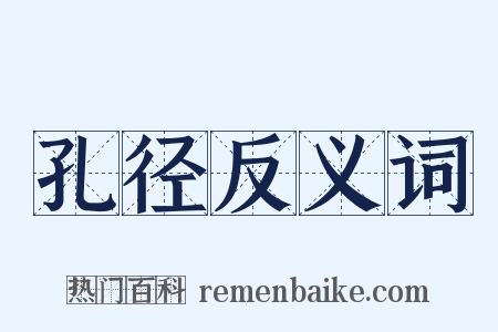 孔径反义词是什么意思的图片
